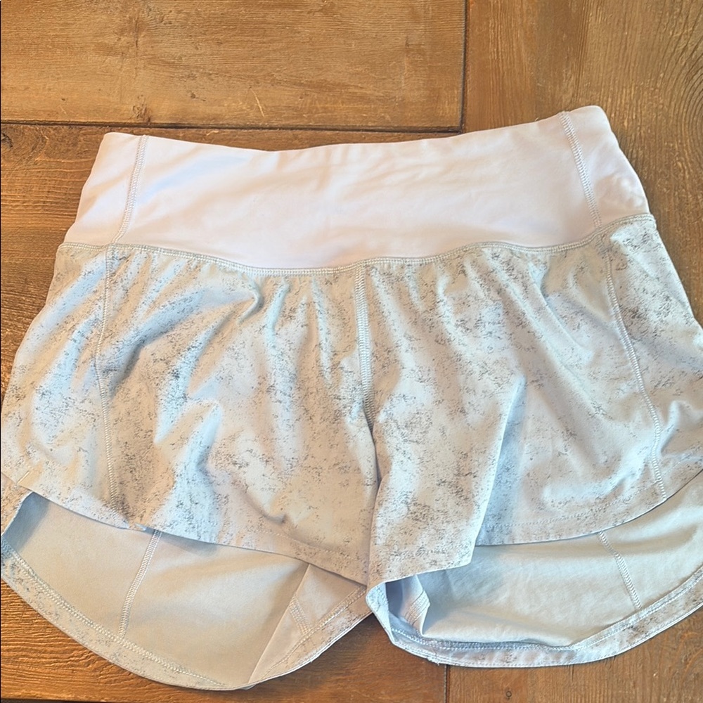 White and Gray Athletic Shorts